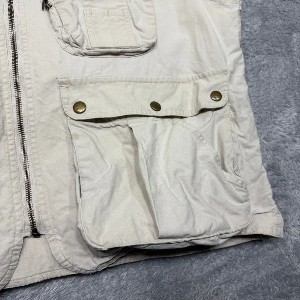 Vintage Banana Republic Safari Vest Medium M Multi Pocket Travel Photography
